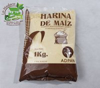 Producto: Harina<br/>Variedad: Maíz <br/> Envases: 1 y 25 kg